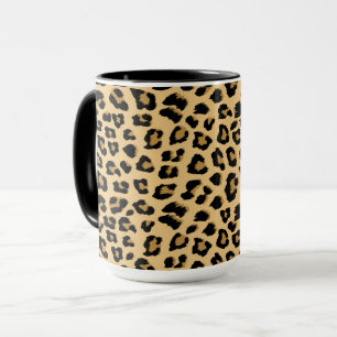 Leopard Print Mönster Mugg
