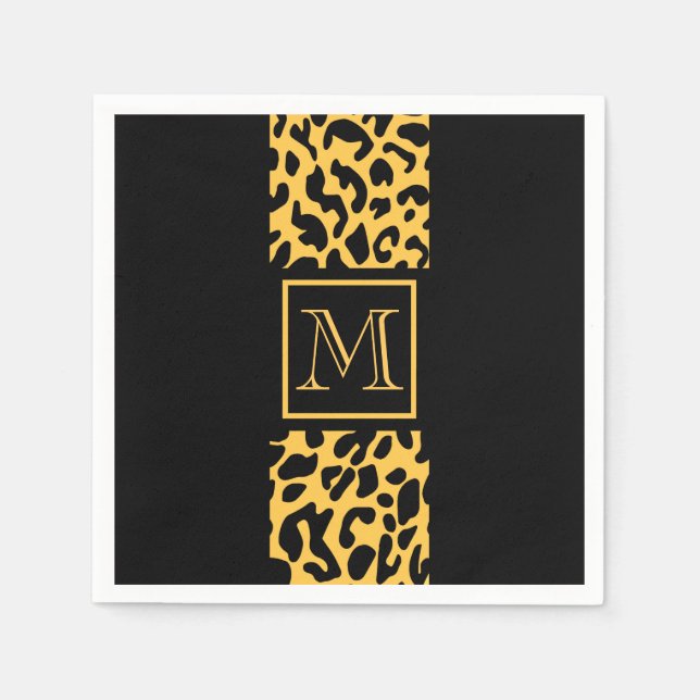 Leopard Print Mönster Pappersservett (Framsidan)