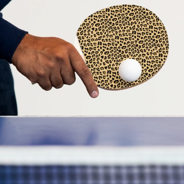 Leopard Print Mönster Pingisracket (Insitu)