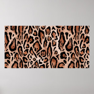 Leopard print mönster poster
