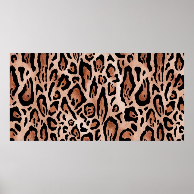 Leopard print mönster poster (Framsidan)