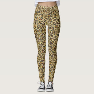 Leopard Print Mönster – Vilda Djur Skinn Design Leggings