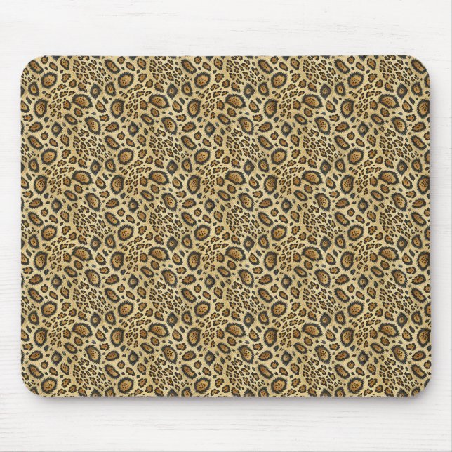 Leopard Print Mönster – Vilda Djur Skinn Design Musmatta (Framsidan)