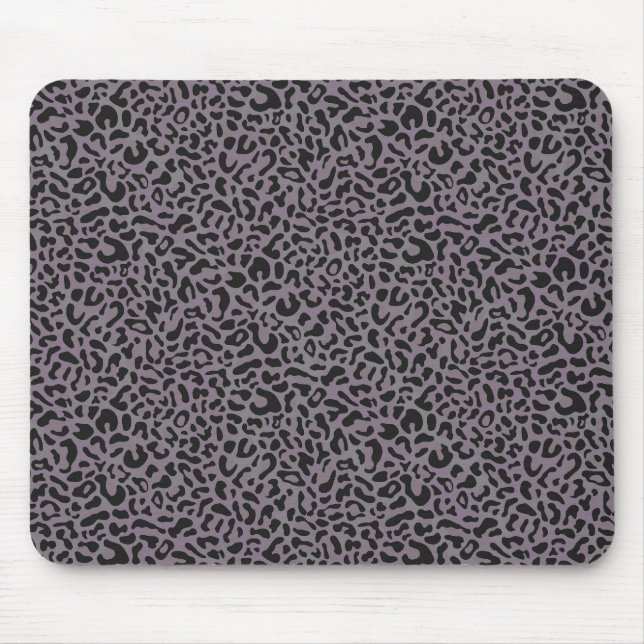Leopard Print (mörk) Musmatta (Framsidan)