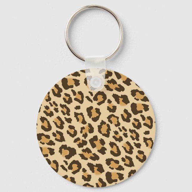 Leopard Print Nyckelring (Framsida)