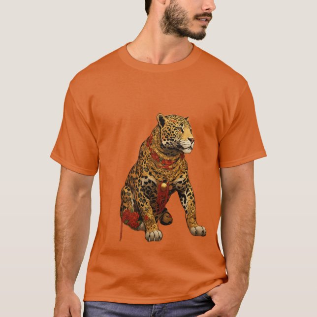Leopard print on designer t-shirt (Framsida)
