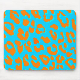 Leopard Print Orange Blue Musmatta