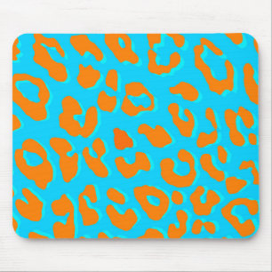 Leopard Print Orange Blue Musmatta