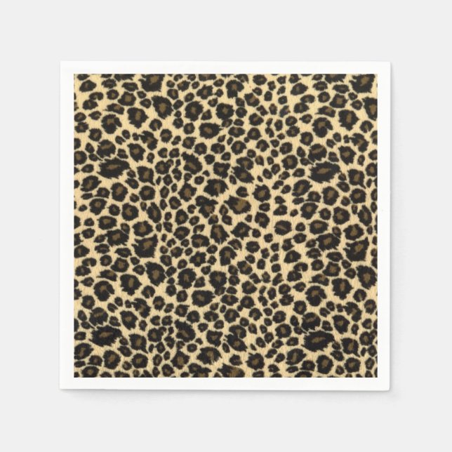 Leopard Print Pappersservett (Framsidan)