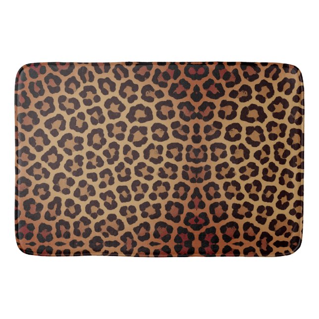 Leopard Print Pattern Badrumsmatta (Framsidan)