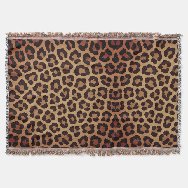Leopard Print Pattern Filt (Framsidan)
