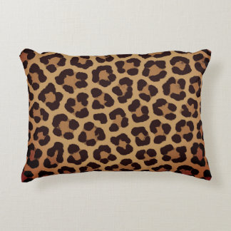 Leopard Print Pattern Prydnadskudde