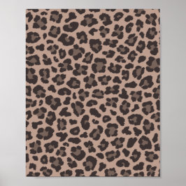 Leopard print poster