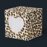 Leopard Print Presentaskar<br><div class="desc">Den här partyrans favoritruta visas i ett modernt safari leopard. Färg av beige och bruna toner. Anpassa det här objektet eller köp som det visas. Lagrar-bild</div>