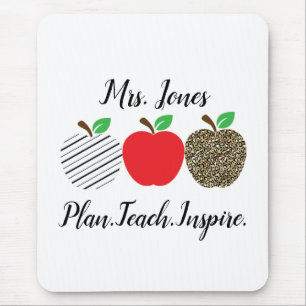 Leopard Print Red Apple Teacher Back to school Musmatta