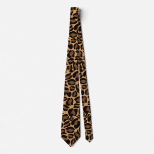 Leopard Print Retro Bröllop Marskalkars Slips