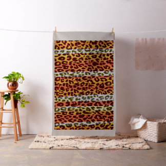 Leopard print retro färg sömless rand #18 tyg