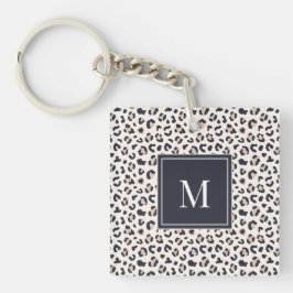 Leopard print rosa monogram