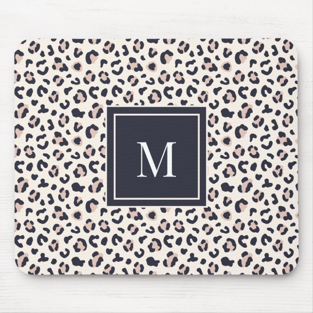 Leopard print rosa monogram musmatta (Framsidan)