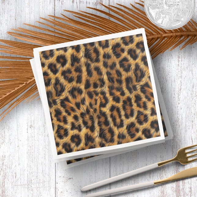 Leopard Print Safari Party Supplies ID1153 Pappersservett (Skapare uppladdad)