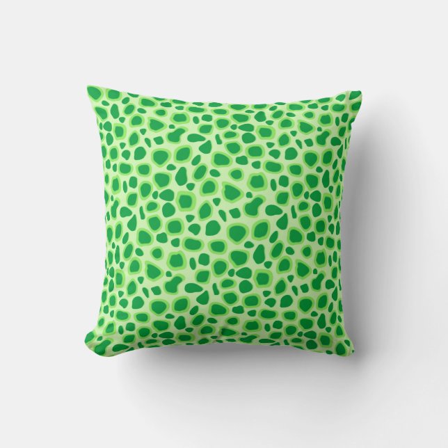 Leopard Print - Shades of Lime Green Kudde (Framsida)