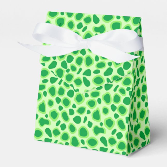 Leopard Print - Shades of Lime Green Presentaskar (Framsidan Sidan)