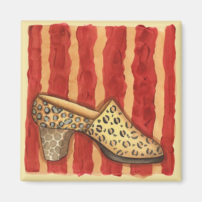 Leopard Print Shoe Magnet (Framsidan)