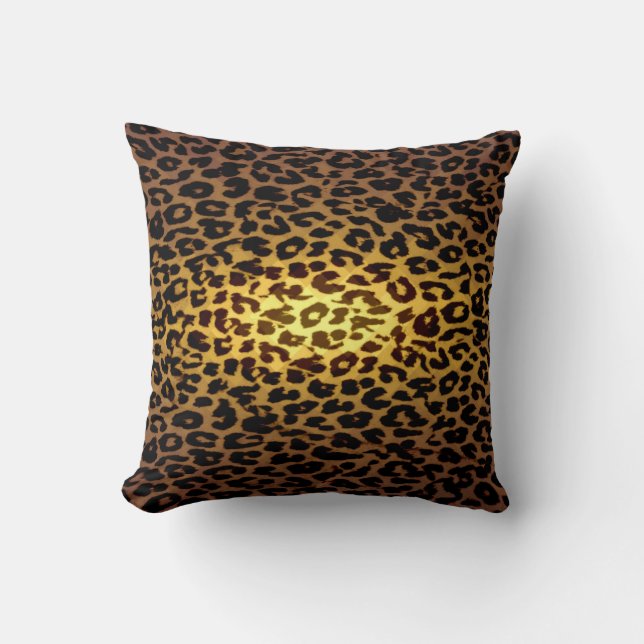 Leopard print skin kudde (Framsida)