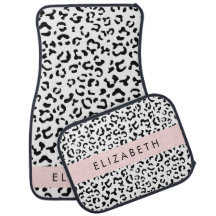 Leopard Print, Spots, Black and White, ditt namn
