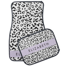 Leopard Print, Spots, Black and White, ditt namn
