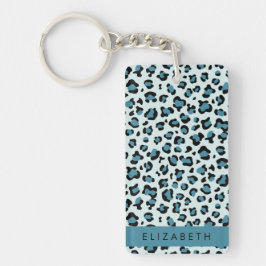 Leopard Print, Spots, Blue Leopard, ditt namn