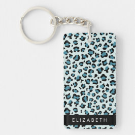 Leopard Print, Spots, Blue Leopard, ditt namn