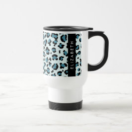 Leopard Print, Spots, Blue Leopard, ditt namn Resemugg