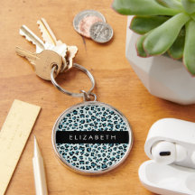 Leopard Print, Spots, Blue Leopard, ditt namn
