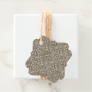 Leopard Print Spots Chic Trendig Animal Lover Gåvor Etiketter