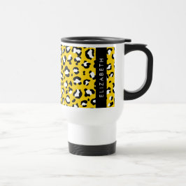 Leopard Print, Spots, Gult Leopard, ditt namn Resemugg
