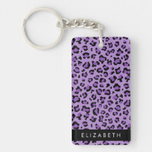 Leopard Print, Spots, Lila Leopard, ditt namn