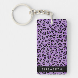 Leopard Print, Spots, Lila Leopard, ditt namn