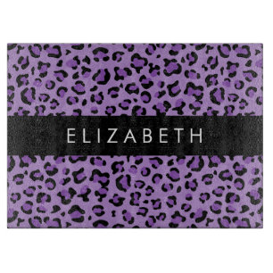 Leopard Print, Spots, Lila Leopard, ditt namn