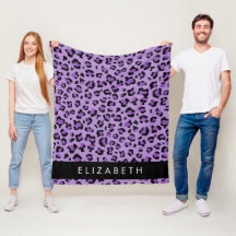 Leopard Print, Spots, Lila Leopard, ditt namn