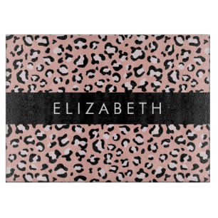 Leopard Print, Spots, Rosa Leopard, ditt namn