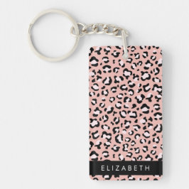 Leopard Print, Spots, Rosa Leopard, ditt namn