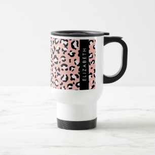 Leopard Print, Spots, Rosa Leopard, ditt namn Resemugg