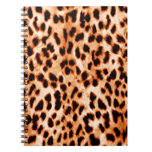 Leopard print struktur anteckningsbok (Framsidan)