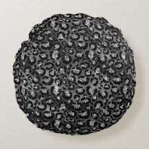 Leopard Print Svart och Silvergrå