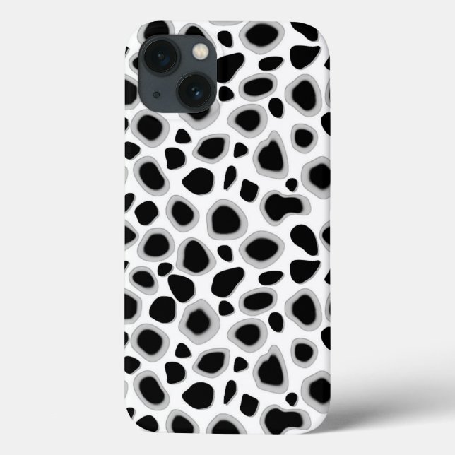 Leopard Print - Svart och Vitt (Baksida)