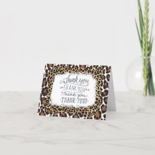 Leopard print tack kort