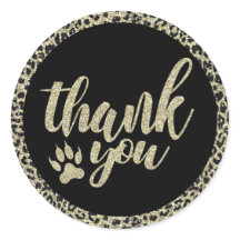 Leopard Print Tack Sticker