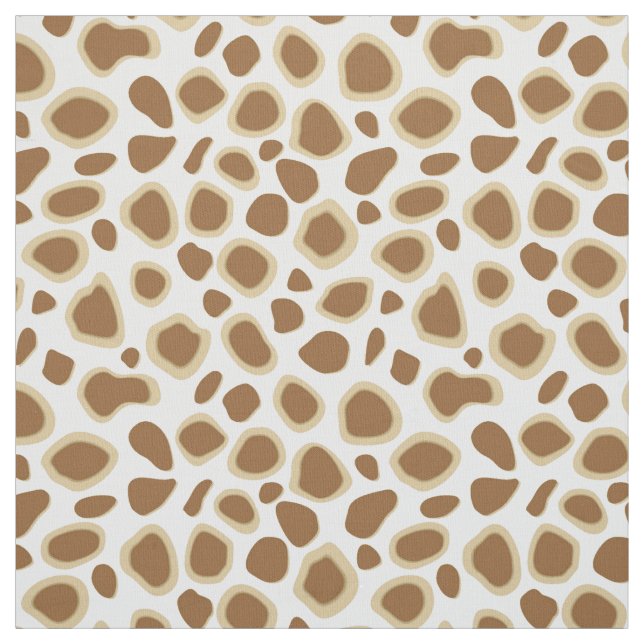 Leopard Print - Taupe Tan and White Tyg (Provkarta)