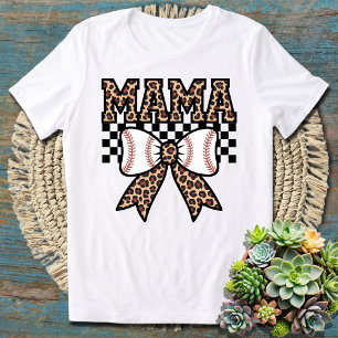 Leopard Print Tennis Mamma Perfekt för tennis Mamm T Shirt